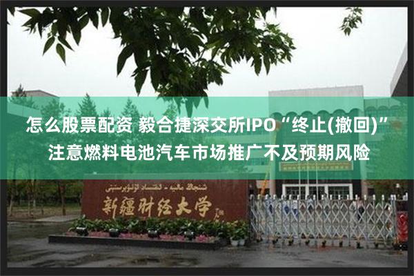 怎么股票配资 毅合捷深交所IPO“终止(撤回)” 注意燃料电池汽车市场推广不及预期风险