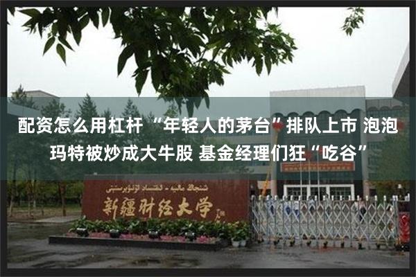 配资怎么用杠杆 “年轻人的茅台”排队上市 泡泡玛特被炒成大牛股 基金经理们狂“吃谷”