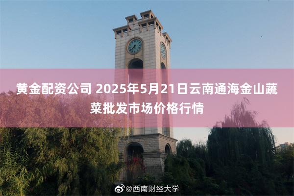 黄金配资公司 2025年5月21日云南通海金山蔬菜批发市场价格行情