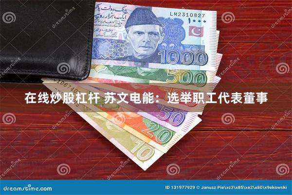 在线炒股杠杆 苏文电能：选举职工代表董事